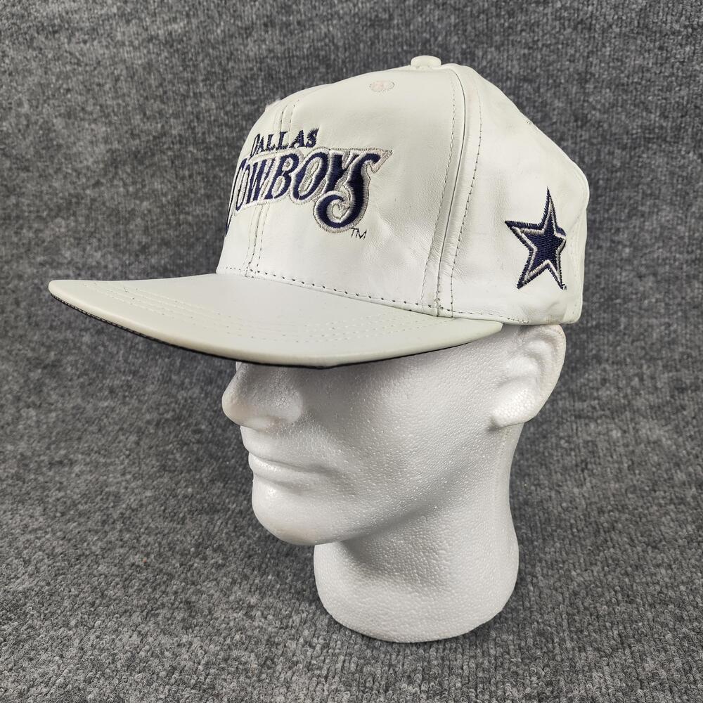 Vintage Dallas Cowboys Hat Cap Snap Back Mens One Size White NFL Football Modern